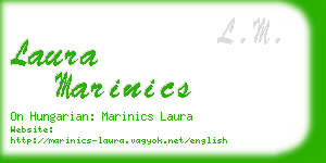 laura marinics business card